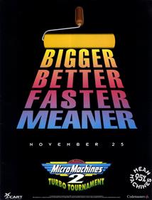 Micro Machines 2: Turbo Tournament - Advertisement Flyer - Front Image