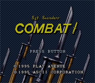 Sgt. Saunders' Combat! - Screenshot - Game Title Image