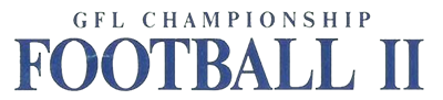 GFL Championship Football II - Clear Logo Image