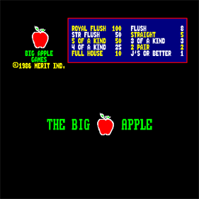The Big Apple - Screenshot - Game Title Image