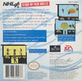 NHL 96 - Box - Back Image