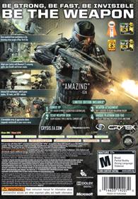 Crysis 2 - Box - Back Image