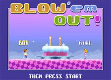 Blow 'em Out! - Screenshot - Game Title Image