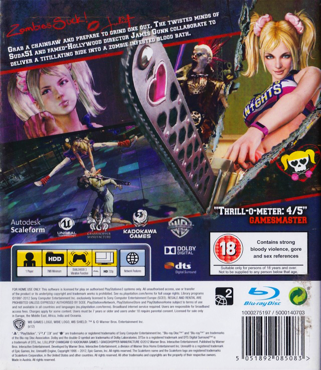 Lollipop Chainsaw and Sucker Punch Blu-ray Bundle PS3 - Zavvi US