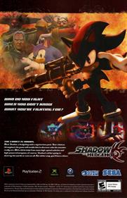 Shadow the Hedgehog - Advertisement Flyer - Front Image