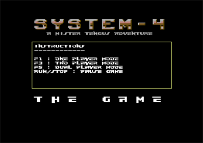 System-4 - Screenshot - Game Select Image