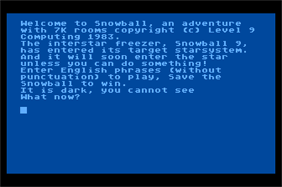 Snowball (Level 9 Computing) - Screenshot - Game Title Image