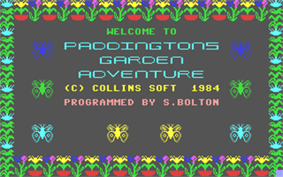 Paddington's Garden Game - Screenshot - Game Title Image