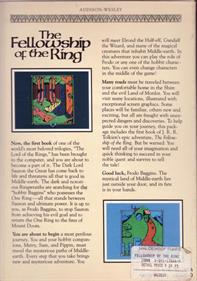 The Fellowship of the Ring: A Software Adventure - Box - Back Image
