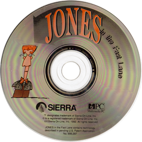 Jones in the Fast Lane: CD-ROM - Disc Image