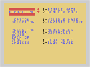 A-Maze-Ing - Screenshot - Game Select Image
