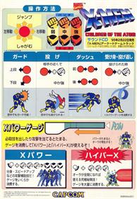 X-Men: Children of the Atom - Arcade - Controls Information Image