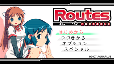 Routes Portable - Screenshot - Game Title Image