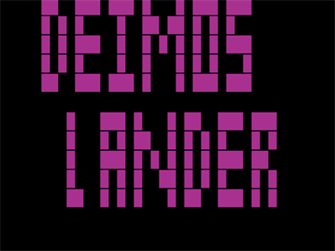 Deimos Lander - Screenshot - Game Title Image