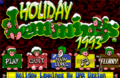 Christmas Lemmings - Screenshot - Game Title Image