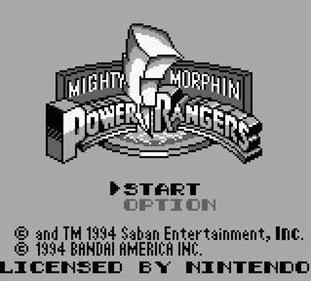 Mighty Morphin Power Rangers - Screenshot - Game Title Image