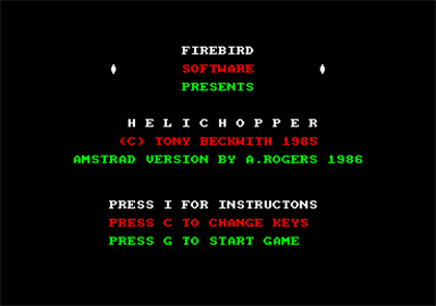 Helichopper - Screenshot - Game Select Image