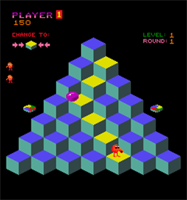 Q*bert - Screenshot - Gameplay Image