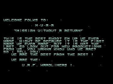 Mission Without A Return - Screenshot - Game Title Image