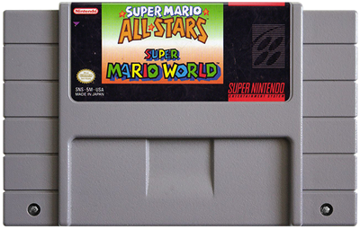 Super Mario All-Stars / Super Mario World - Fanart - Cart - Front Image