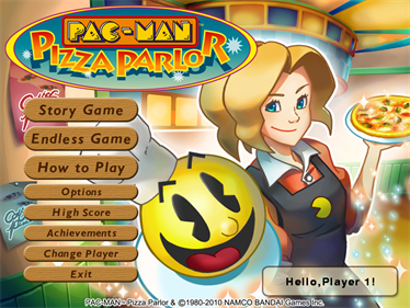 Pac-Man Pizza Parlor - Screenshot - Game Title Image