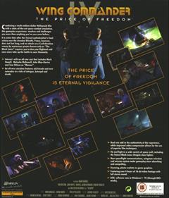 Wing Commander IV: The Price of Freedom - Box - Back Image