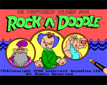 Rock-A-Doodle: The Computerized Coloring Book - Screenshot - Game Title Image