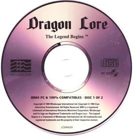 Dragon Lore: The Legend Begins - Disc Image