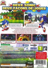 Sonic Generations - Box - Back Image