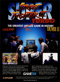 Super Street Fighter II Turbo - Advertisement Flyer - Front Image