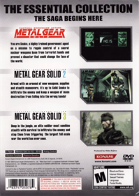 Metal Gear Solid: The Essential Collection - Box - Back Image