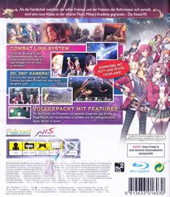 The Legend of Heroes: Trails of Cold Steel - Box - Back Image