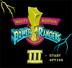 Mighty Morphin Power Rangers III - Screenshot - Game Title Image