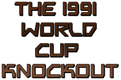 The 1991 World Cup Knockout - Clear Logo Image