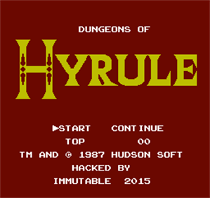 Dungeons of Hyrule - Screenshot - Game Title Image