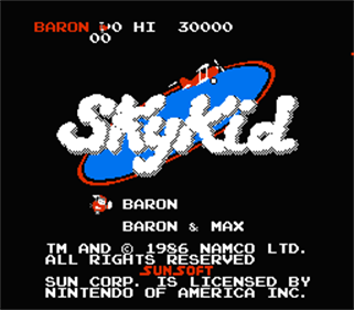 Sky Kid - Screenshot - Game Title Image