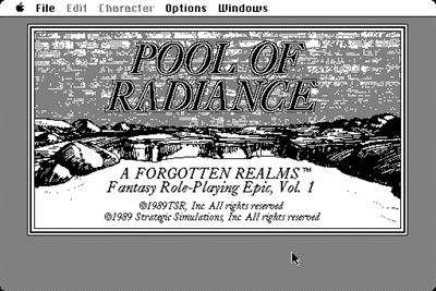 Advanced Dungeons & Dragons: Pool of Radiance - Screenshot - Game Title