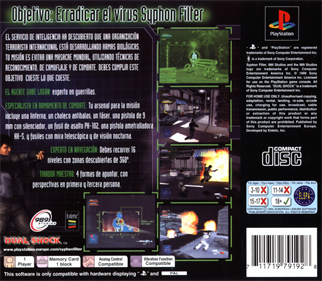 Syphon Filter - Box - Back Image