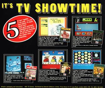 It's TV Showtime! - Box - Back Image
