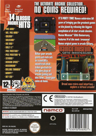 Namco Museum 50th Anniversary - Box - Back Image