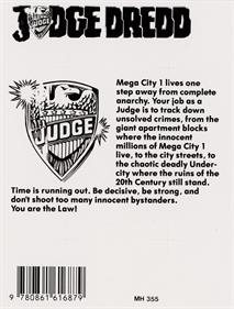 Judge Dredd (Beam Software) - Box - Back Image