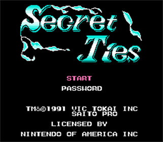 Secret Ties - Screenshot - Game Title Image