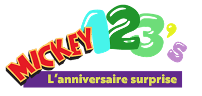 Mickey's 123's: The Big Surprise Party - Clear Logo Image