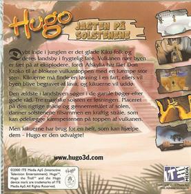 Hugo: The Quest for the Sunstones - Box - Back Image