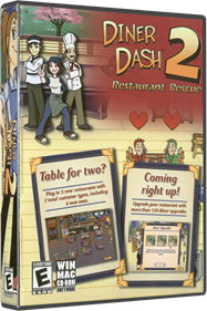 Diner Dash 2: Restaurant Rescue - Box - 3D Image