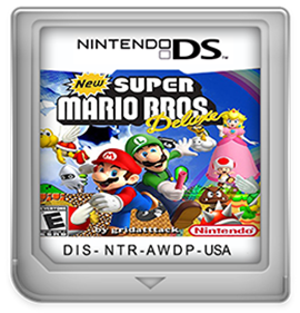 New Super Mario Bros. Deluxe - Fanart - Cart - Front Image
