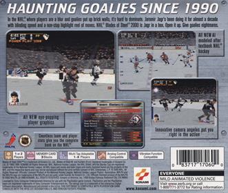 NHL Blades of Steel 2000 - Box - Back Image