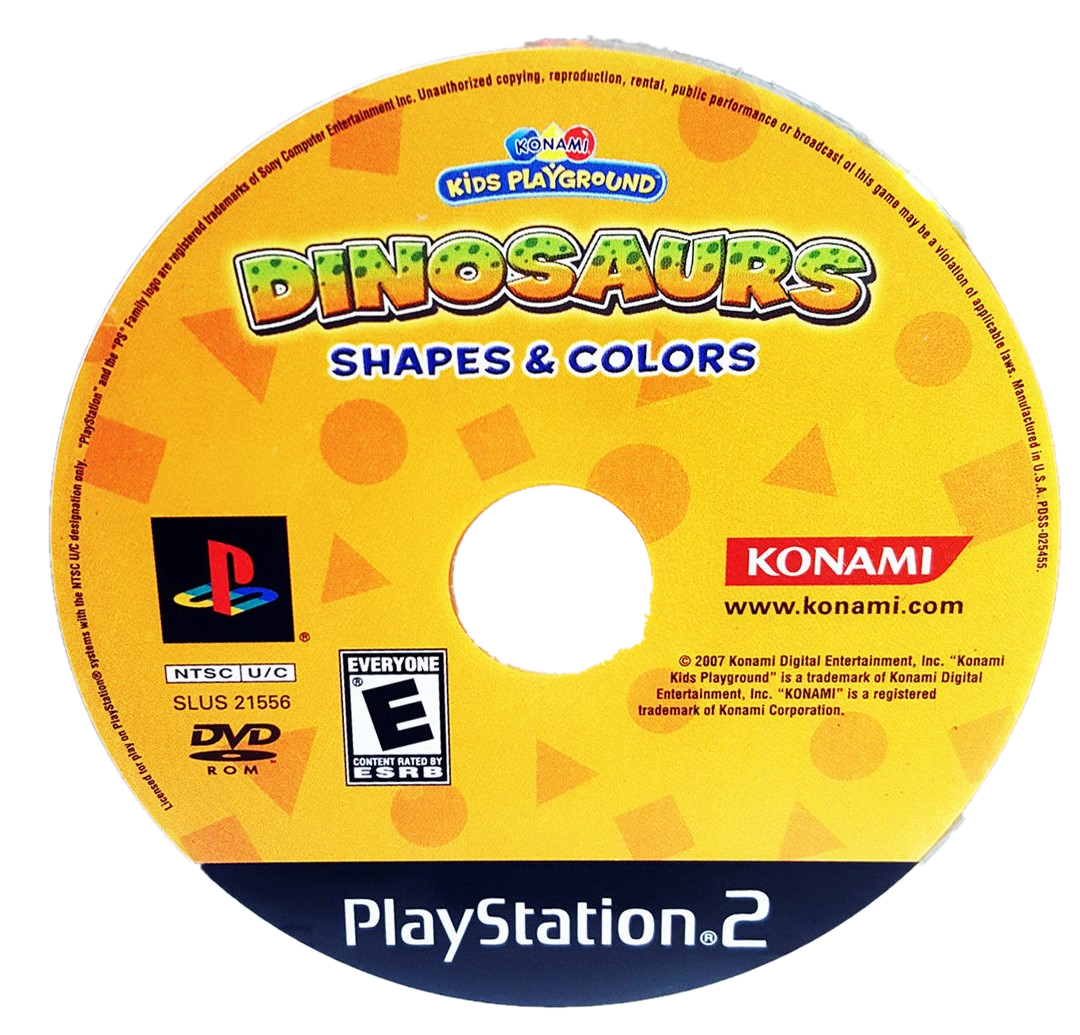  Konami Kids Playground: Dinosaurs, Shapes & Colors - PlayStation  2 : Artist Not Provided: Video Games