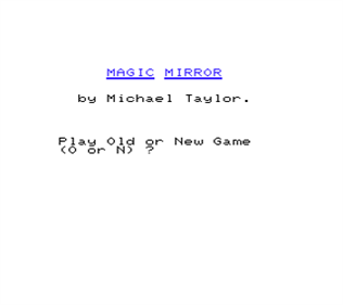 Magic Mirror - Screenshot - Game Title Image