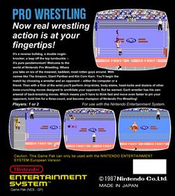 Pro Wrestling - Box - Back Image